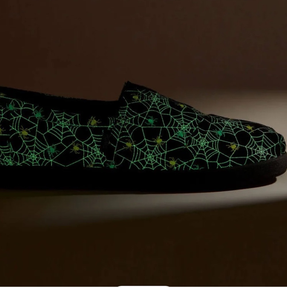 TOMS Youth Alpargata Black Glow Shoes